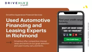 Used Automotive Financing and Leasing Experts in Richmond
