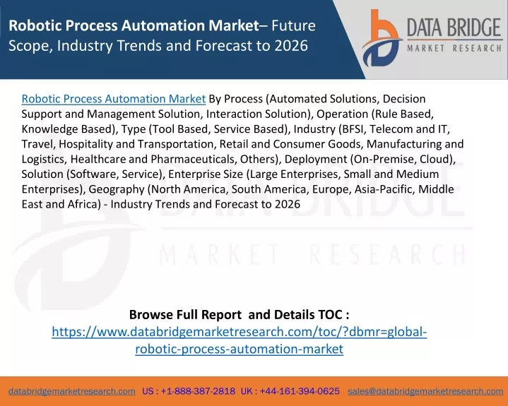 robotic process automation market future scope