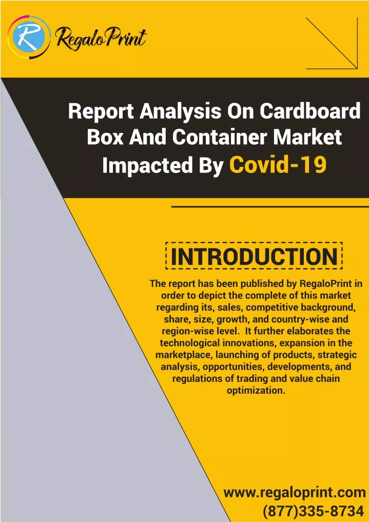 report analysis on cardboard box and container