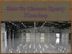 How To Choose Epoxy Flooring - slide 1