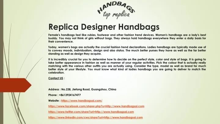 replica designer handbags