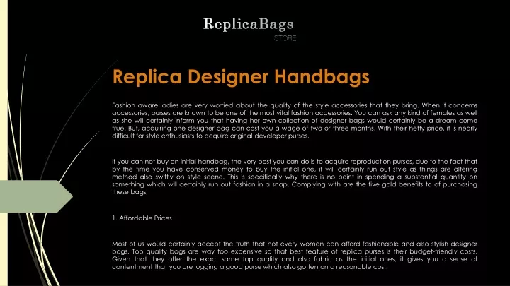 replica designer handbags