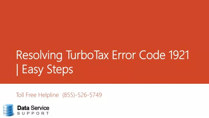 resolving turbotax error code 1921 easy steps