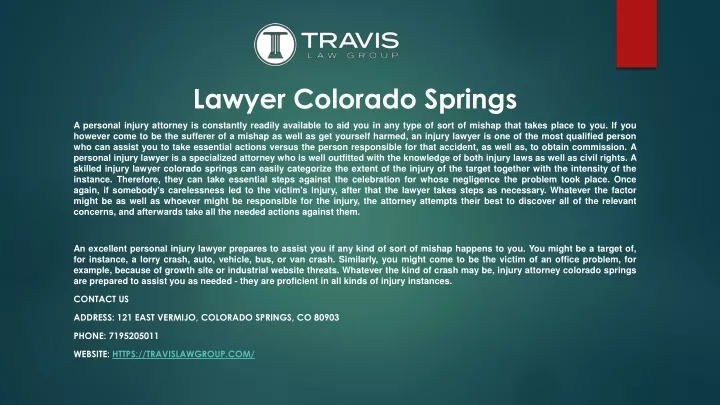lawyer colorado springs