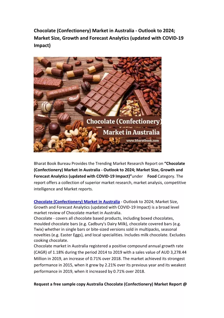 chocolate confectionery market in australia