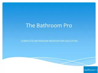 Bathroom Renovations and remodeling specialists
