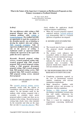 what is the nature of the supervisor s comments