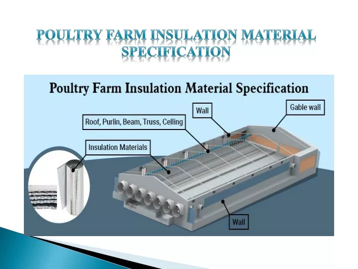 poultry farm insulation material specification
