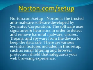 norton com setup norton is the trusted anti