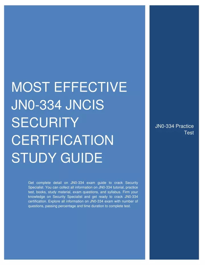 most effective jn0 334 jncis security