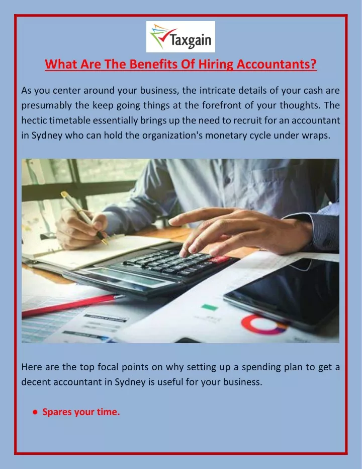 what are the benefits of hiring accountants
