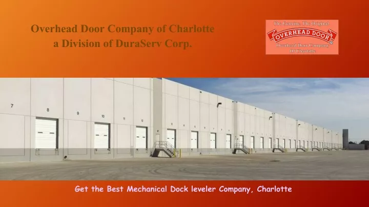 overhead door company of charlotte a division of duraserv corp