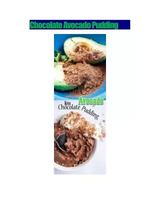 chocolate avocado pudding