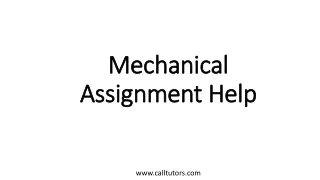 mechanical assignment help