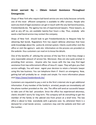arrest warrant ny obtain instant assistance