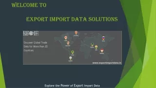 Import Export Data India- To Known India Trade Statistics
