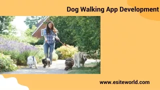 dog walking app development