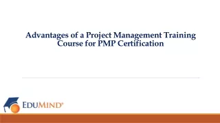 Advantages of a Project Management Training Course for PMP Certification