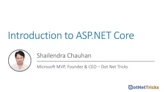 Get Started with ASP.NET Core Training , Tutorial - Beginner to Advance