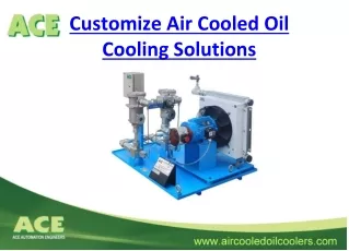customize air cooled oil cooling solutions