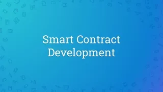 smart contract development