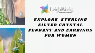 Explore Sterling Silver Crystal Pendants and Earrings for Women