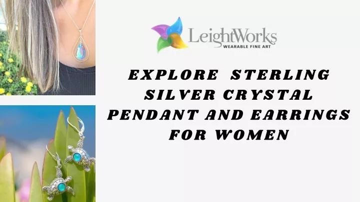 explore sterling silver crystal pendant
