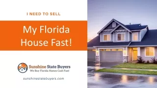 We Buy Houses Florida | Sunshine State Buyers