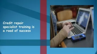credit repair specialist training is a road