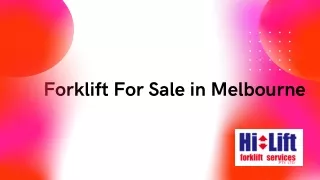 Forklift For Sale in Melbourne
