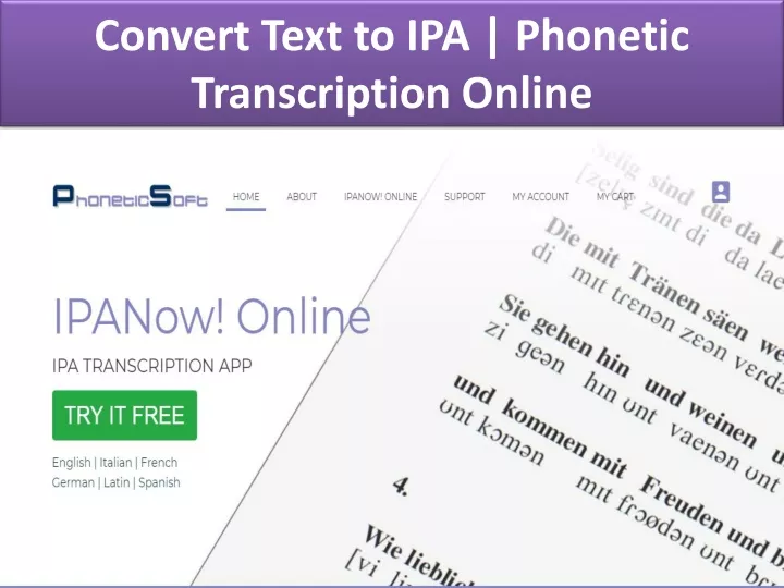 convert text to ipa phonetic transcription online
