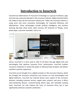 How Does Insurtech Work?