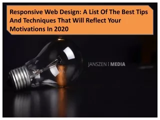 responsive web design a list of the best tips
