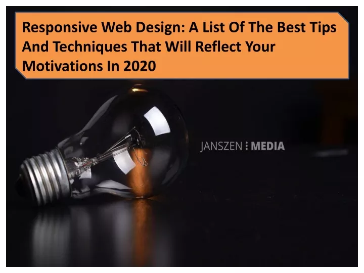 responsive web design a list of the best tips