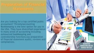 Preparation of Financial Statements - Threelynaccountingbookkeeping