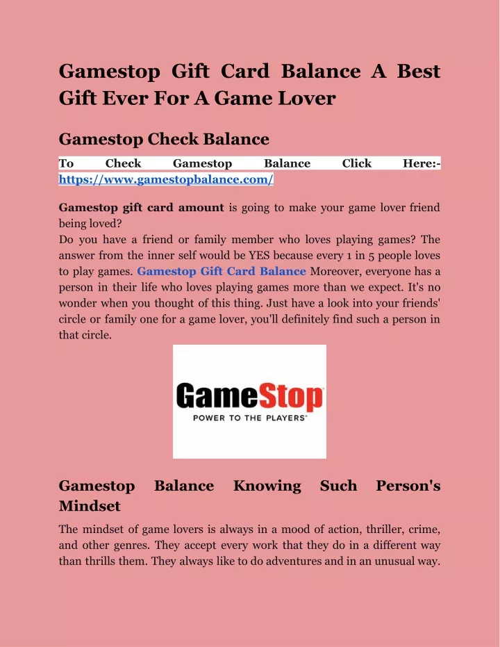 gamestop gift card balance a best gift ever