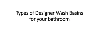 Types of Designer Wash Basins for your bathroom