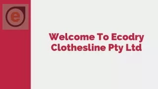 welcome to ecodry clothesline pty ltd