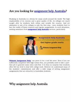 assignment help australia