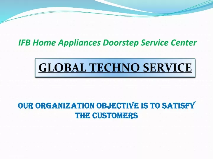 ifb home appliances doorstep service center