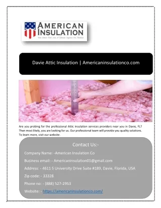 davie attic insulation americaninsulationco com