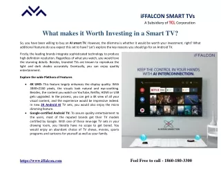 iffalcon smart tvs