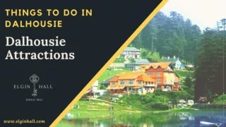 Things To do in Dalhousie : Dalhousie Attractions