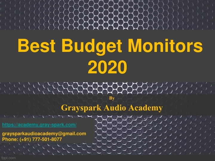 best budget monitors 2020