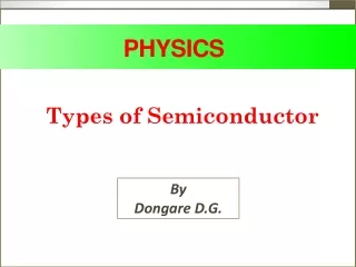 Types of semiconductors