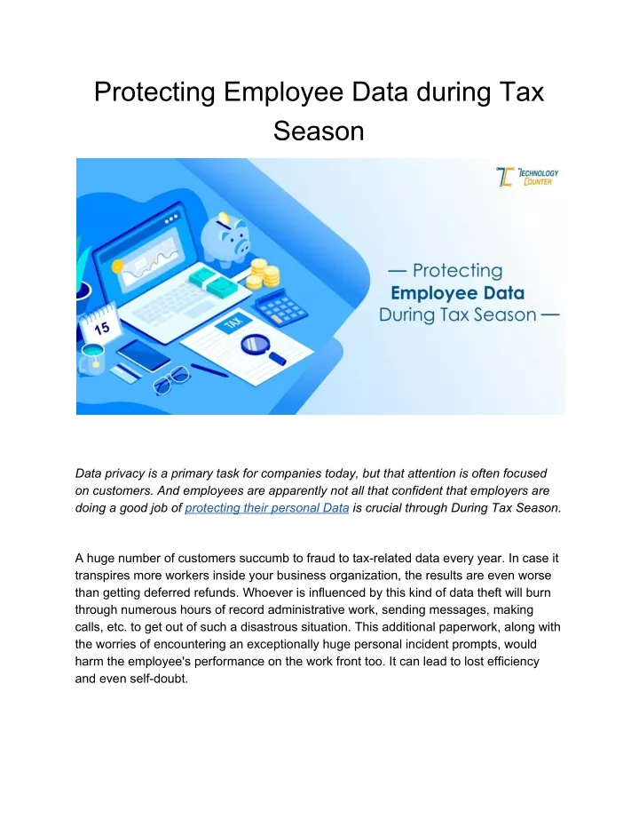protecting employee data during tax season