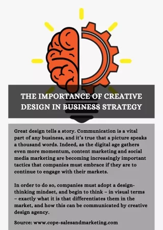 THE IMPORTANCE OF CREATIVE DESIGN IN BUSINESS STRATEGY