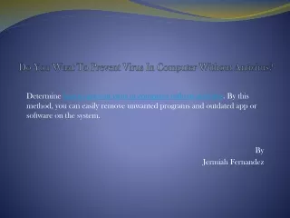do you want to prevent virus in computer without antivirus