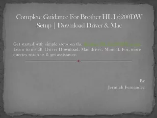 complete guidance for brother hl l6200dw setup download driver mac