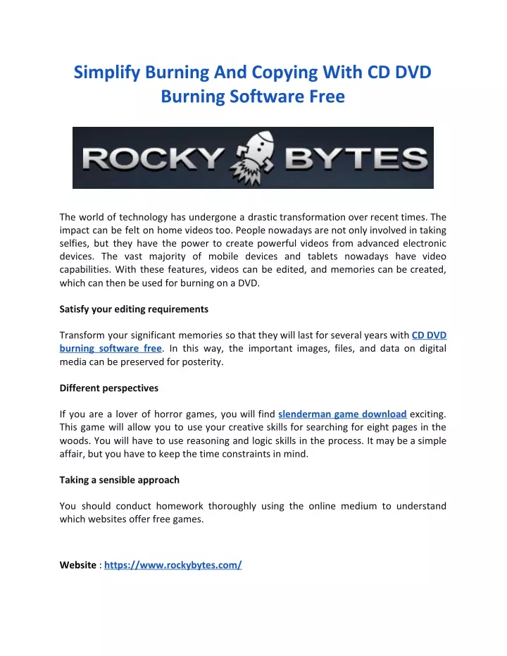 simplify burning and copying with cd dvd burning